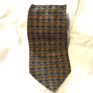 Valentino Accessories - Valentino 100% Silk Tie Made in Italy Gold Blue Valentino Accessories - Valentino 100% Silk Tie Made in Italy Gold Blue